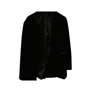 INC International Concepts Womens Black Velvet Blazer Dress Jacket Size Large